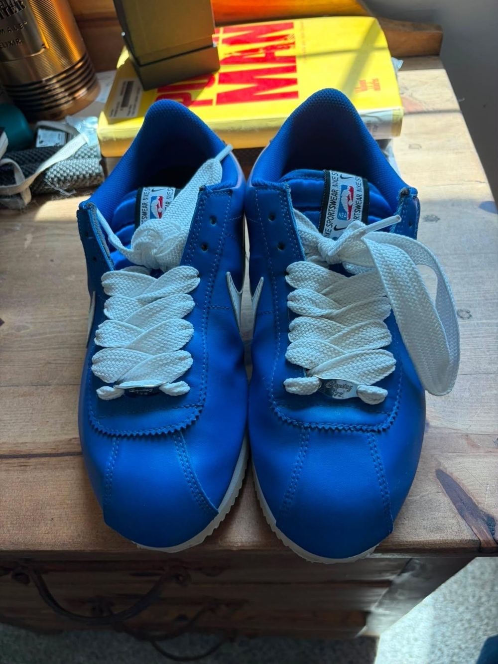 Blue Nike Cortez Shoes